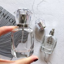 향수 물병 유리 휴대용 향수병 30ml 펌핑 스프레이 여행 작은 빈병 화장품, 투명 크라운 30 ml