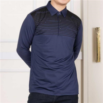 간절기 가을 중년 남성 스판 기능성 고급 카라 티셔츠