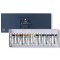 신한 수채화물감세트 전문가용 7.5ml 18색 수채물감