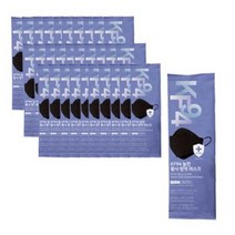 한스웰 늘찬 황사 방역 마스크 블랙 대형 KF94, 1개입, 90개