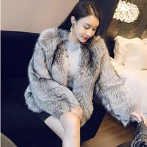작은 악마 겨울 여우 모피 코트 여성용 짧은 패션 숙녀 Xiaoxiangfeng 인조 모피 올인원 코트