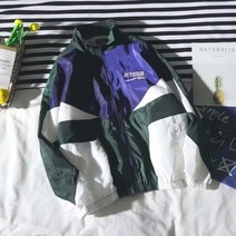 항공점퍼 대학 스타일 대표팀 재킷 남성 봄 글자 자수 봄버 캐주얼 거리 패치 워크 지퍼 코트 여성