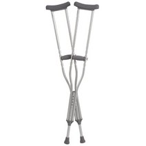 Cardinal Health CA901AD Axillary Crutch Adult Height 62-70 in Adjustable, 1, 기타