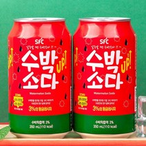 수박소다 과즙 탄산음료캔 350ml X 24개(1BOX)