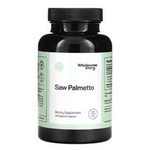Wholesome Story 홀섬스토리 쏘팔메토 500 mg 100 베지캡슐 Serenoa repens Fatty Acids 지방산 Methylcellulose 메틸셀룰로스