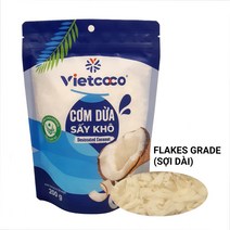 베트남 큰입자 코코넛과채 FLAKES GRADE 데시케이티드 COM DUA SAY KHO SOI DAI, 200g, 1개