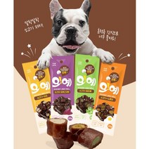 강아지 간식 쫄깃한 져키 훈련용 칭찬용 맛있는 영야간식 오예20g, 5개, 소고기+자색고구마