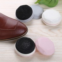 휴대용구두닦이 무색천연왁스 구두광택솔 여행용 출장시 구두광내기 가죽신발먼지털이, 랜덤