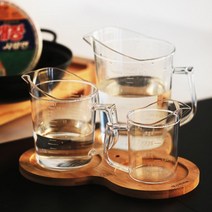 업소 가정용 계량컵 이유식 PC 플라스틱 비커, 투명, 250ml