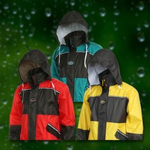 도롱이 우비 AJ-2003 강력방수 남자 바람막이 우의, 적색, XXL