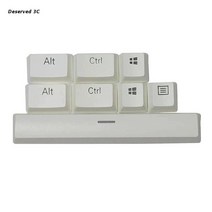 R9CB 전용 키 캡 PBT OEM 프로필 6U 공간 세트 RazerBlackWidow Huntsman 백라이트 DIY 기계식 키보드용, [02] White
