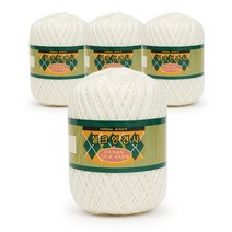 필립섬유 쎄비 실크 인견사 뜨개실 90g x 4p, 802 아이보리