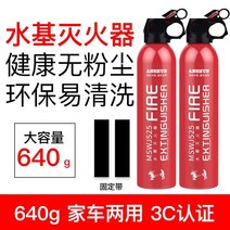 소방용품 차량용품 세트 차량용 긴급 화재진압 휴대용 미니 분말 차 co2 투척용 가정용 자동차 소방기구 반자동소화장치 비상용품 캠핑용, 단일사이즈, A 두 병 + 특수 고정 벨트