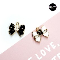 카멜리아 동백 리본 에폭시 펜던트키링 팬던트 귀걸이 목걸이 키링만들기 악세사리부자재 SOOB