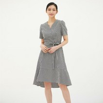 베스띠벨리 허리벨트깅엄체크플레어원피스 BEOAF7575