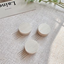 뚜뚜아트 원목 우드 꼭꼬핀 나무 벽걸이 후크, 동그라미 3개 세트