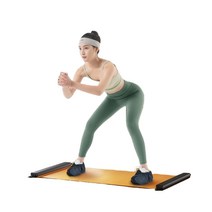 DEEKAILE 런닝 슬라이드 슬라이드보드 홈트레이닝 스케이팅연습 운동기구, 블랙