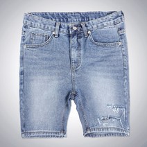 비브레이커스 난스판 디스트로이드 (28-36) 5부 청 반바지 GS1051중청