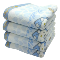 헬로키티 천사나염 세면타올, 블루, 10개입