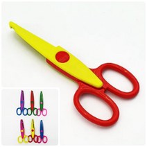 위월천 핑킹가위 계단 공작용가위 재단용핑킹가위 유아가위