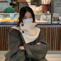 언니닷컴 빅버튼 넥워머 2color