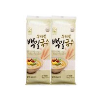 올가 우리밀 백밀국수 (400gX2) 건강한면 한끼식사 저녁메뉴 사리, 12세트