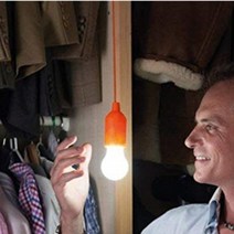 당기는 알 전구 줄전구 조명 실내 텐트 캠핑 붙이는 LED 실내등 붙박이장 옷장, 색상랜덤