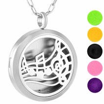 IJP0130 하이포 알러지 316L 수술용 스테인리스 음악 패턴 아로마 테라피 에센셜 오일 디퓨저