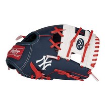 Rawlings MLB 팀 로고 청소년 장갑 시리즈 디트로이트 타이거스 449766, New York Yankees
