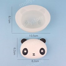 팬더 모양틀 판다 실리콘 몰드 석고 수제비누 디퓨저 향초 diy, 팬더 머리