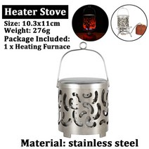 벨락코펠 벨락s9 티타늄코펠 포켁드림야외 히터 스테인레스 스틸 소재 미니 캠핑 스토브 난방 화로 따뜻, 02 Heating Furnace 02
