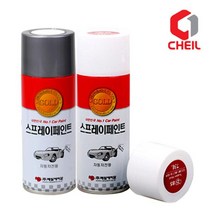 [포인트업]제일케미칼 스프레이 카페인트 자동차페인트 - 렉스턴W, 색상:스페이스블랙_LAK_52