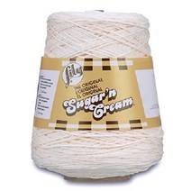 릴리 슈가앤 크림 / 코튼 콘 원사 14 oz 레드 1콘, 1 콘, 소프트 에크루