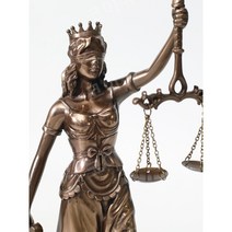 정의의여신상 법원 법률사무소 법조인 장식 정의 그리스 여신 소품, 선녀여신좌상(높이 28cm)