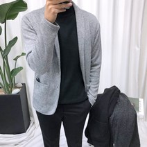애드매이브 남성용 투버튼 니트자켓