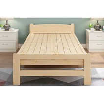 접이식 간이 침대프레임 단단한 매트리스 받침대 원목, A타입90cm