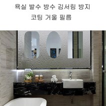 에이앤콩 방수 발수 김서림 방지 코팅 필름 거울, 1개, 원형