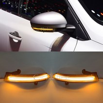 다이나믹 깜빡이 LED 방향 지시등 사이드 미러 표시등 르노 메간 4 IV 탈리스만 클리오 5 V 1 세트, Dynamic Signal