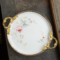 문스키친 엔틱골드 플라워 플레이트, 원플레이트