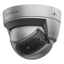 Amcrest 파노라마 IP POE 카메라 180° 파노라마 4K POE IP 돔 AI 카메라 IVS 기능 군중 및 차량 밀도 매핑 IP8M-MD180E-AI 카메라만