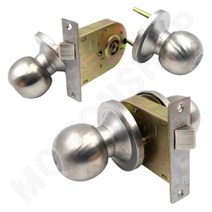 판넬문 손잡이 철문 방화문 문고리 실린더 현관정 교체 B 컨테이너문손잡이 원형문손잡이, 1개