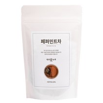 청년농원 페퍼민트차 티백 100% 순수 페퍼민트 로 만든 건강 허브차 대용량, 1g, 100개입