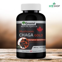 캐나다 차가버섯 베타글루칸 호로파 Chaga Gold 600mg 120캡슐 그린리퍼블릭