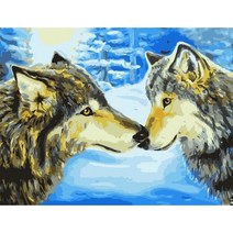 votgl DIY 사은품+액자 명화그리기 유화 세트 캔버스형 40 x 50 cm, 2759diy 유화그리기 세트