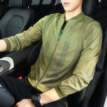 바이크 오토바이 레빗자켓 피어싱 투명한 폭격기 자켓 남자 태양 보호 의류 윈드 브레이커 여름 얇은 남성 격자 무늬 슬림 피트 망 코트, [01] Asia size M, [05] 4