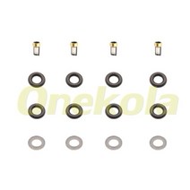 연료 인젝터 서비스 수리 키트 필터 Orings 씰 Grommets for 99-04 VOLVO 2.3L I5 Chevy GMC 0280155830, 01 4 set