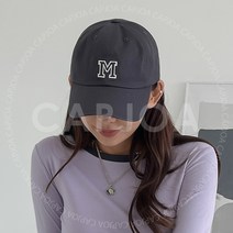 사계절 데일리 이니셜 M볼캡 남녀공용 패션 야구모자