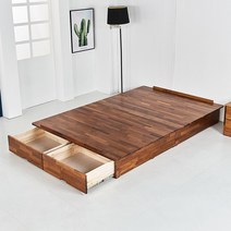 힘찬리빙 블랑카 멀바우 원목 수납 침대 프레임 슈퍼싱글 퀸 킹 맞춤제작, 블랑카 무헤드 침대 프레임 이스턴킹