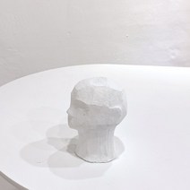인형쿠션 석고 얼굴 조각상 M사이즈