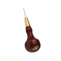 가죽펀칭기 가죽 스티칭 송곳 샌들 우드 다이아몬드 모양 콘 바느질 DIY 공예 도구, 01 1.5mm